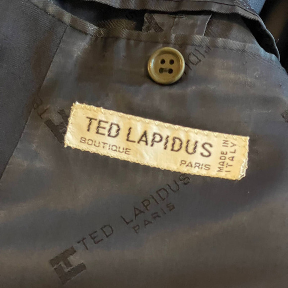 Vintage Ted Lapidus Men's Wool Sport Coat Double Breast - Picture 6 of 11